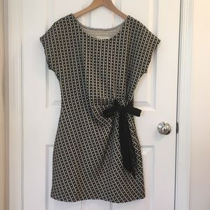 Anthropologie Faux Wrap Dress with Cap Sleeves